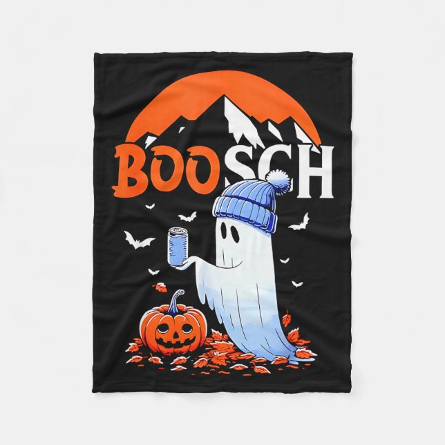 Ghost Boosch Beer Halloween  Fleecedecke (Vorderseite)