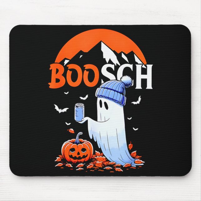 Ghost Boosch Beer Halloween  Mousepad (Vorne)