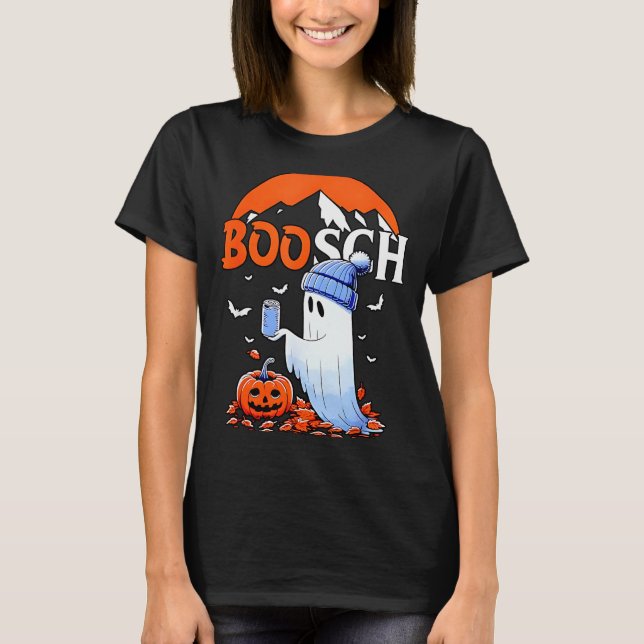 Ghost Boosch Beer Halloween  T-Shirt (Vorderseite)