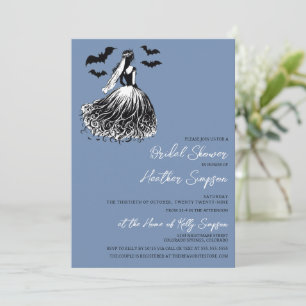 Ghost Bride Blue Brautparty Einladung