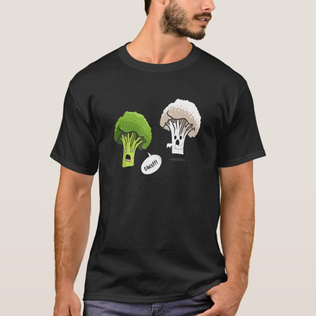 Ghost Brocolli Blumenkohl Gemüse Gemüse T-Shirt (Vorderseite)