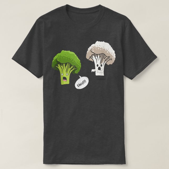 Ghost Brocolli Blumenkohl Gemüse Gemüse T-Shirt (Design vorne)
