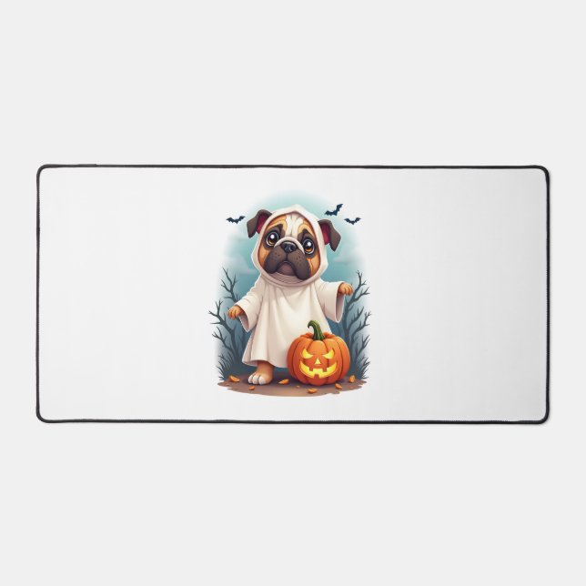 Ghost Bulldog Boo Schreibtischunterlage (Vorderseite)