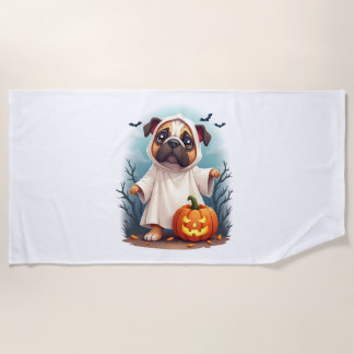 Ghost Bulldog Boo Strandtuch