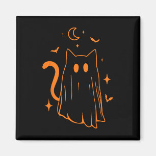 Ghost Cat Boo Funny Halloween Tier Männer Frauen Magnet