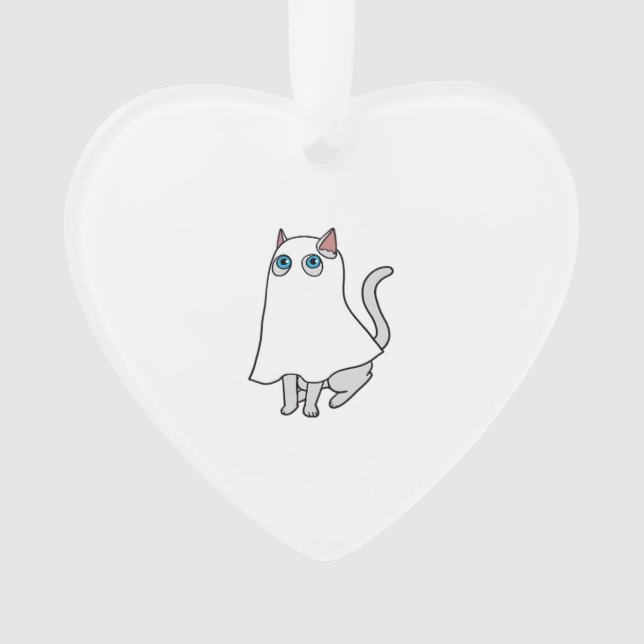 Ghost Cat Classic T-Shirt_1 Ornament (Vorderseite)
