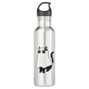 Ghost Cat Classic T - Shirt_2 Edelstahlflasche