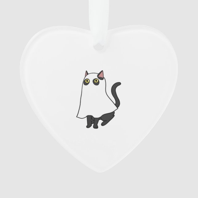 Ghost Cat Classic T-Shirt_2 Ornament (Vorderseite)