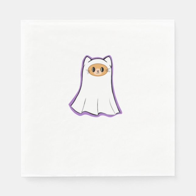 ghost cat Classic T - Shirt_3 Serviette (Vorderseite)