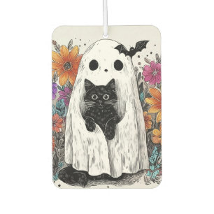 Ghost & Cat Halloween Air Freshener Autolufterfrischer