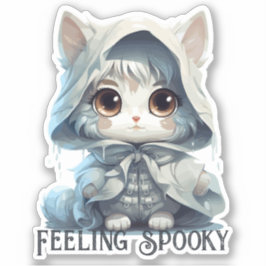 Ghost Cat Sticker - "Gefühl Spooky"