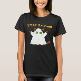 Ghost Cat Trick oder Treat T-Shirt