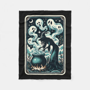 Ghost Cauldron Gothic Supernatural Tarot Card Fleecedecke