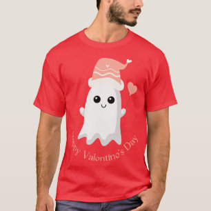 Ghost Celebrate Valentine Happy Valentines Day T-Shirt