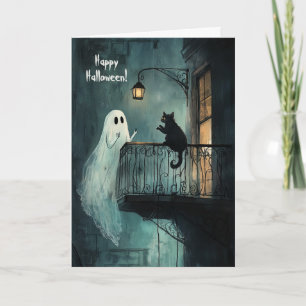 Ghost chattet mit Black Cat Dankeskarte