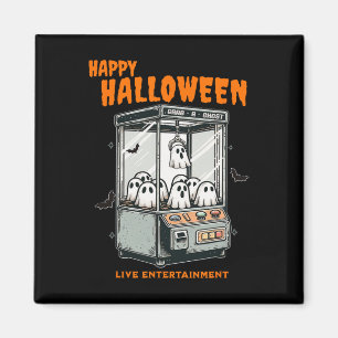 Ghost Claw Game Happy Halloween Magnet