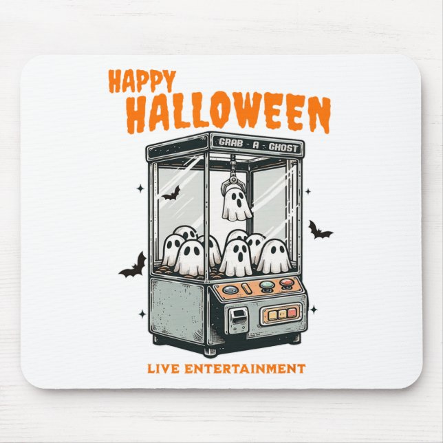 Ghost Claw Game Happy Halloween Mousepad (Vorne)