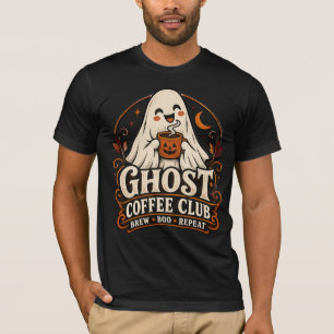 Ghost Coffee Club Süßer Gruseliger Halloween T-Shirt