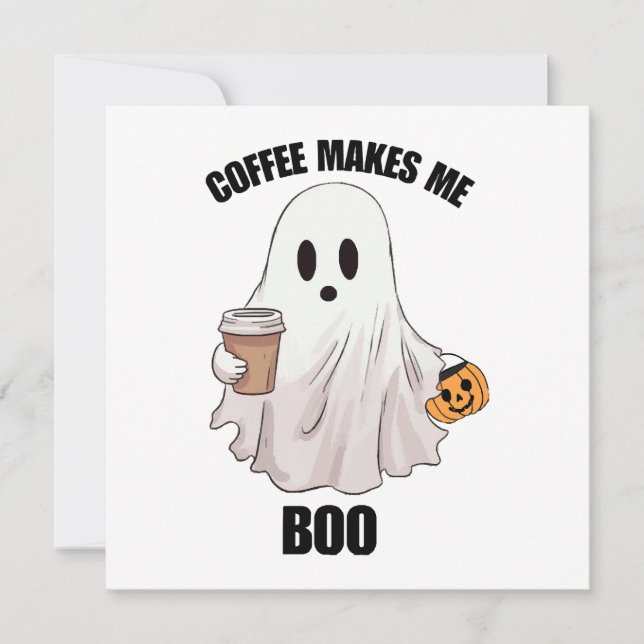 Ghost Coffee Halloween Funny (Vorderseite)