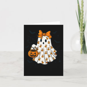 Ghost Coquette Spooky Halloween Pumpkin Leckerei o Karte