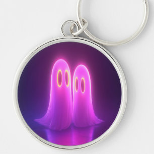 Ghost Couple - Kawaii Neon Liebe Schlüsselanhänger