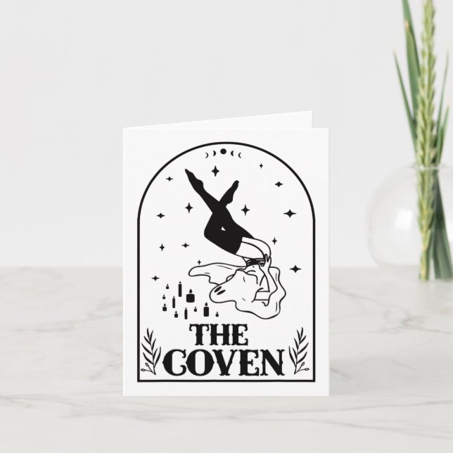 Ghost Coven Bride Squad Gothic Wedding Bachelorett Karte (Vorderseite)