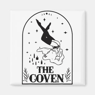 Ghost Coven Bride Squad Gothic Wedding Bachelorett Magnet