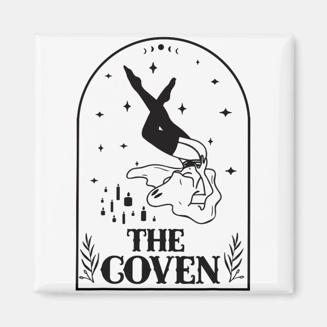 Ghost Coven Bride Squad Gothic Wedding Bachelorett Magnet (Vorne)