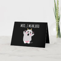 Ghost Cow Moo I Gemein Boo Halloween Geschenk