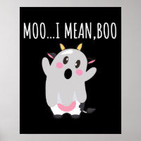 Ghost Cow Moo I Gemein Boo Halloween Geschenk