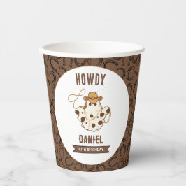 Ghost Cowboy Birthday Einladung Pappbecher