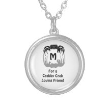 Ghost Crab Silhouette Casting a Shadow Monogram