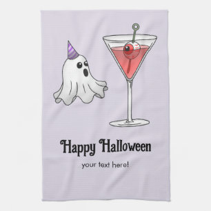 Ghost & Creepy Party Cocktail Geschirrtuch