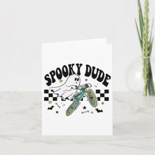 Ghost Cycling Bicycle Bike Retro Halloween-Party C Karte