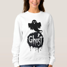 Ghost – Dark Horror Dripping Text Art Sweatshirt