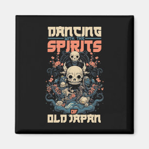 Ghost Demon tanzen mit Geist des alten Japan Yokai Magnet