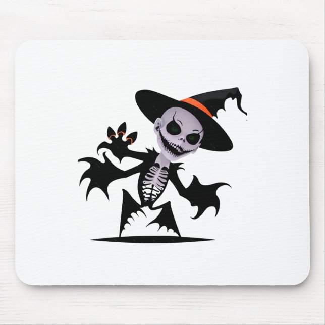 Ghost Devil in Halloween Sticker Mousepad (Vorne)