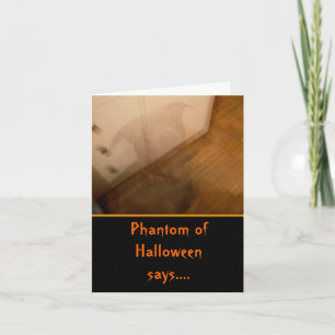 Ghost Dog Halloween Kids Card Karte