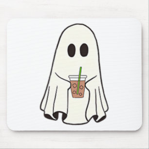 Ghost Drink-Kaffee lustiges Halloween Kostümkostüm Mousepad