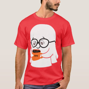 Ghost Drink-Kaffee lustiges Halloween Kostümkostüm T-Shirt