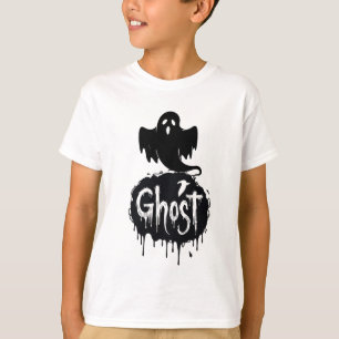 Ghost – Dunkle Horrortropftext-Kunst T-Shirt