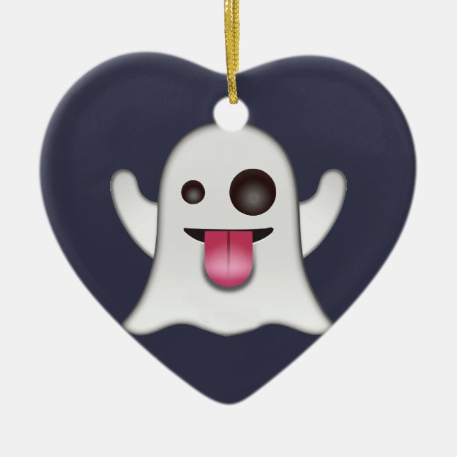 Ghost emoji keramikornament (Vorne)
