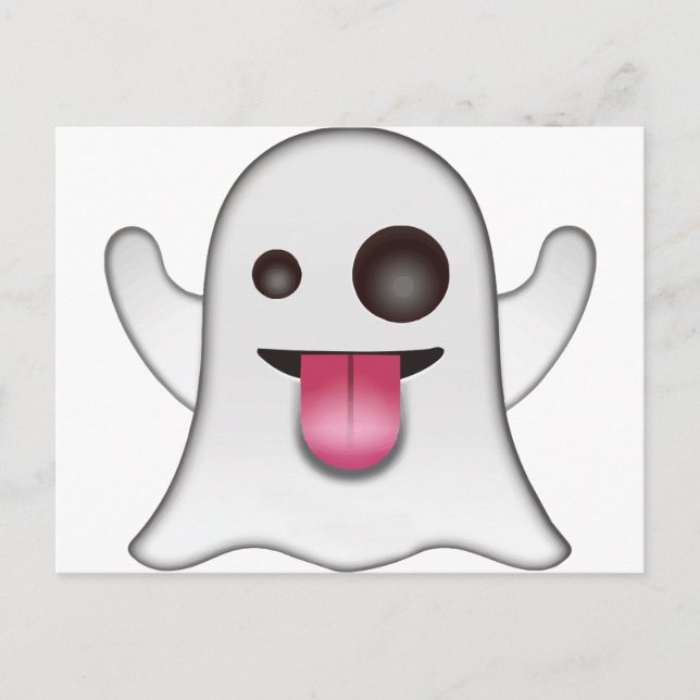 ghost_emoji postkarte (Vorderseite)