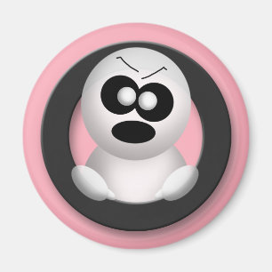 Ghost en colère - Magnet d'Halloween