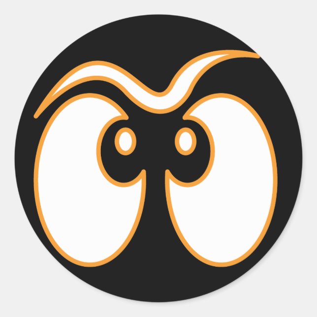 Ghost Eyes Halloween Stickers (Vorderseite)