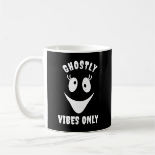 Ghost Face Geister-Vibes Only Benutzerdefiniertes Kaffeetasse