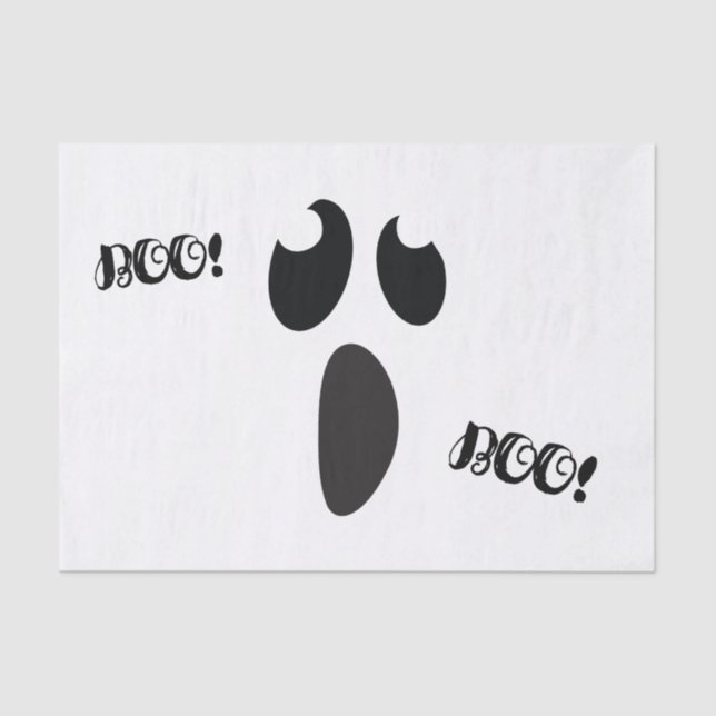 Ghost Face Halloween-Party Trick oder Treat Favor Seidenpapier (Vorderseite)