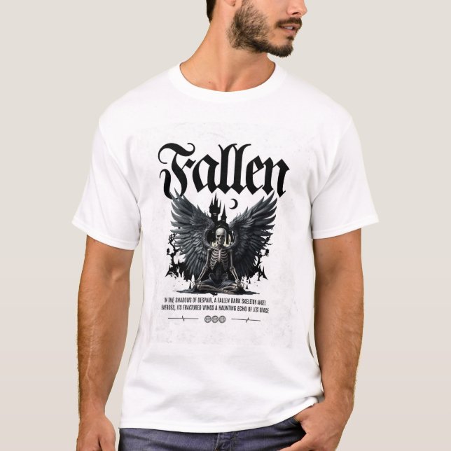 Ghost Fallen Skeleton Wings Shirt, Geschenk für Mä T-Shirt (Vorderseite)