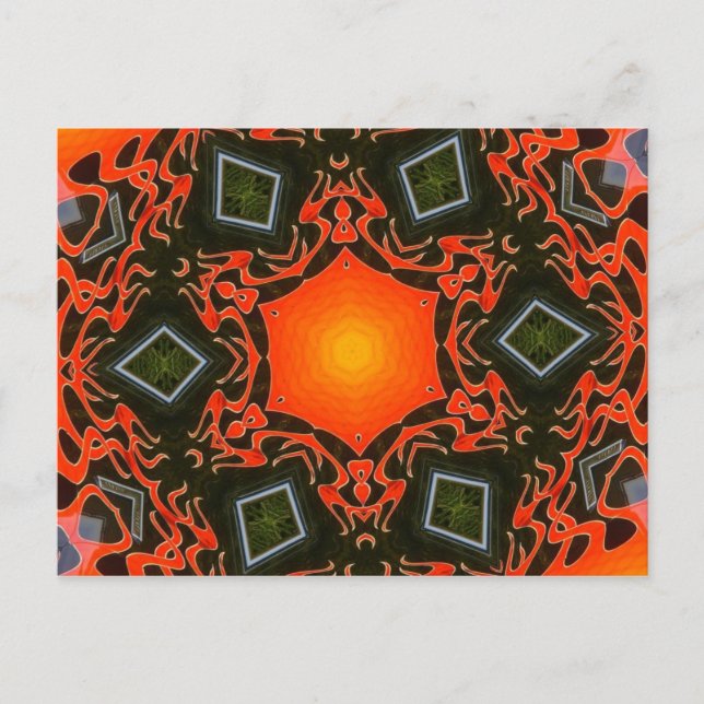Ghost Flames & Diamonds Postkarte (Vorderseite)