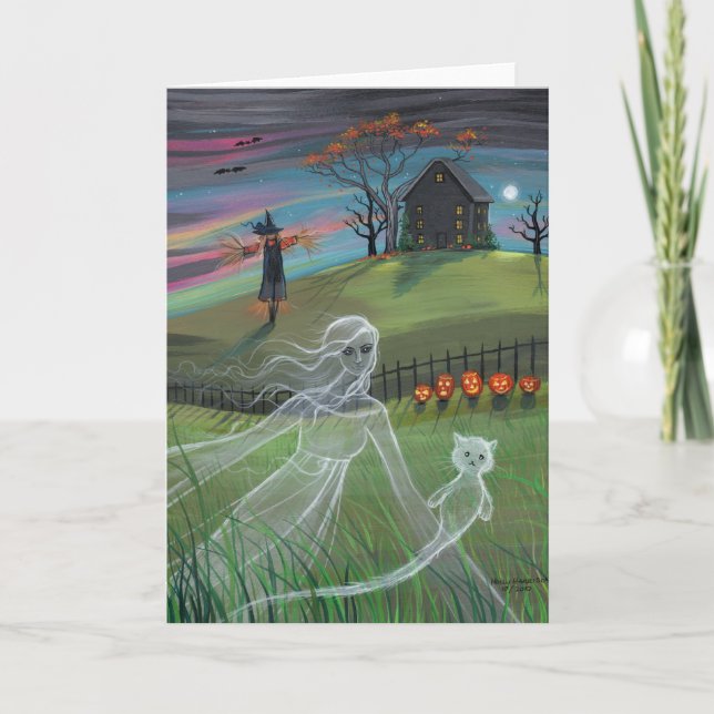 Ghost Friends Halloween Card von Molly Harrison Karte (Vorderseite)